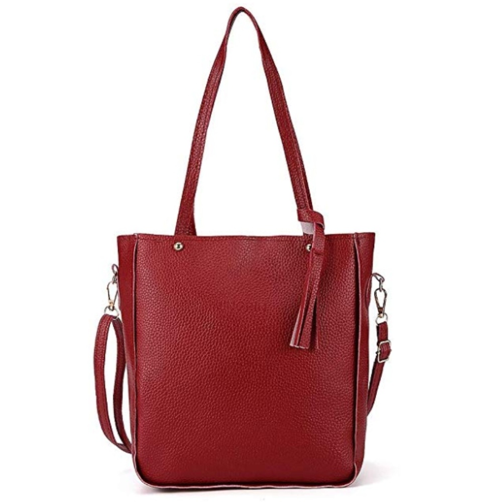 1 LEFT!! Wine Pebbled Leather Total Travel Set - Picture 6 of 8